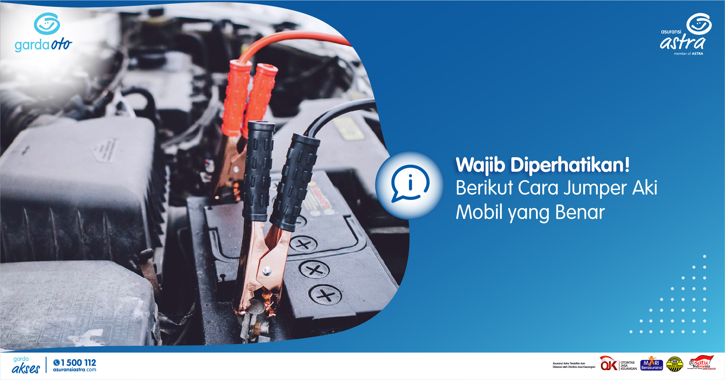 Wajib Diperhatikan! Berikut Cara Jumper Aki Mobil yang Benar